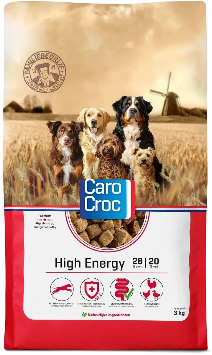 Carocroc High Energy Hondenvoer 12.5kg