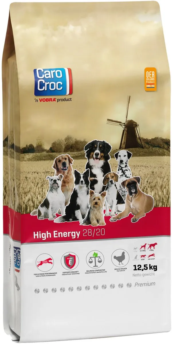 Carocroc High Energy Hondenvoer 12.5kg