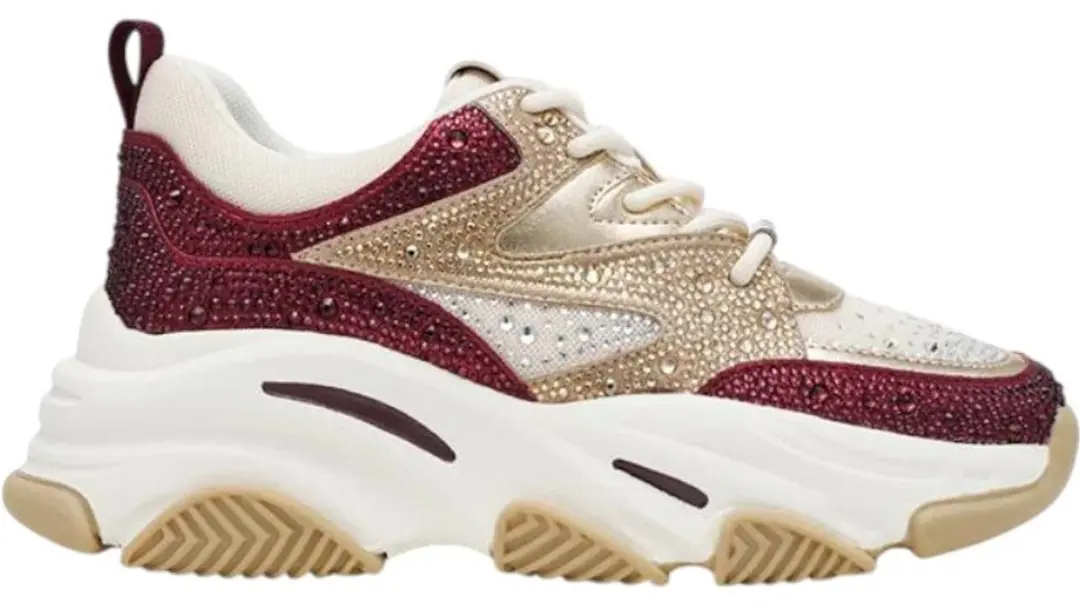 Steve Madden Privy Rood Goud Dames Sneaker - Maat 40