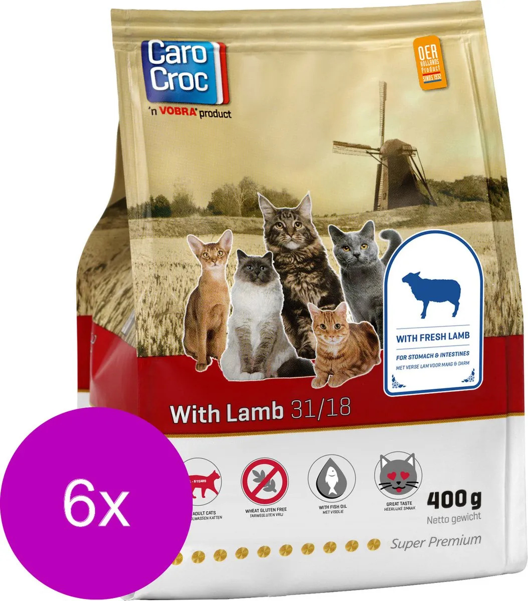 Carocroc With Lamb Kattenvoer - 6x400g