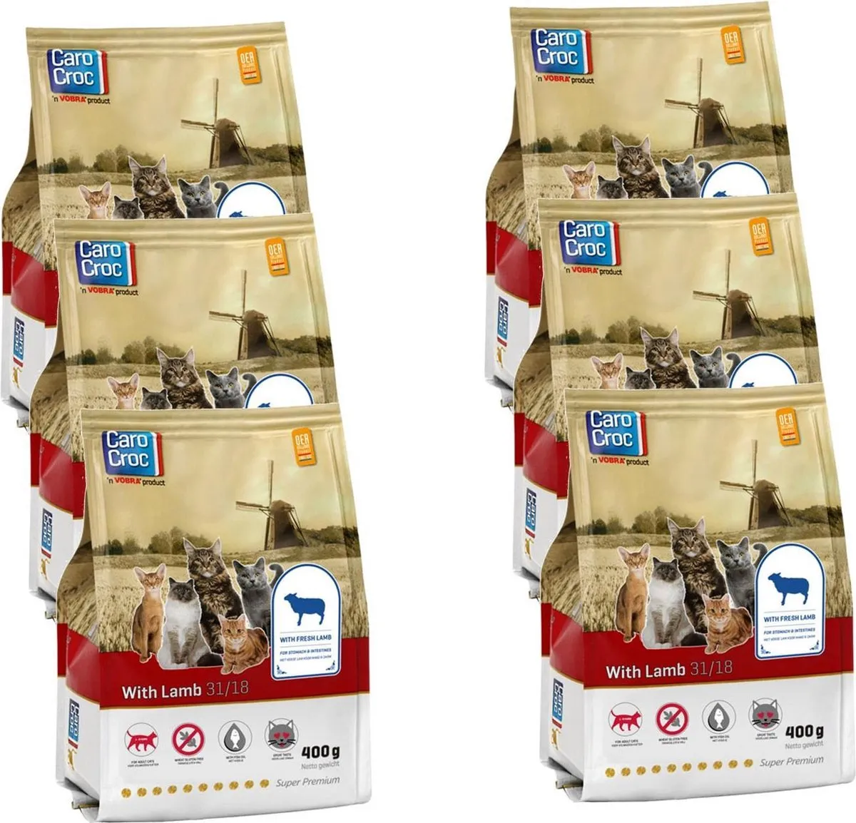 Carocroc With Lamb Kattenvoer - 6x400g
