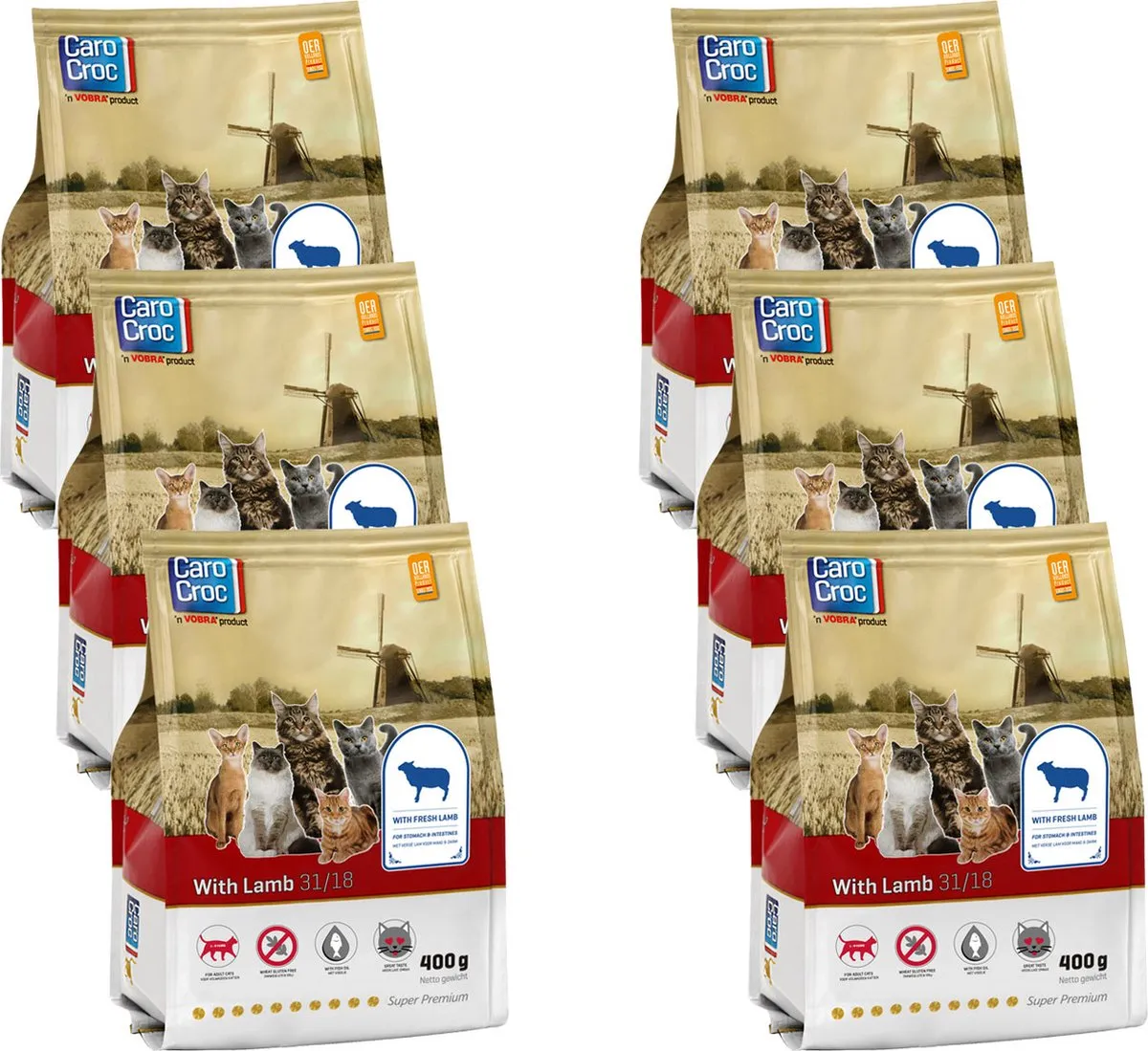 Carocroc With Lamb Kattenvoer - 6x400g