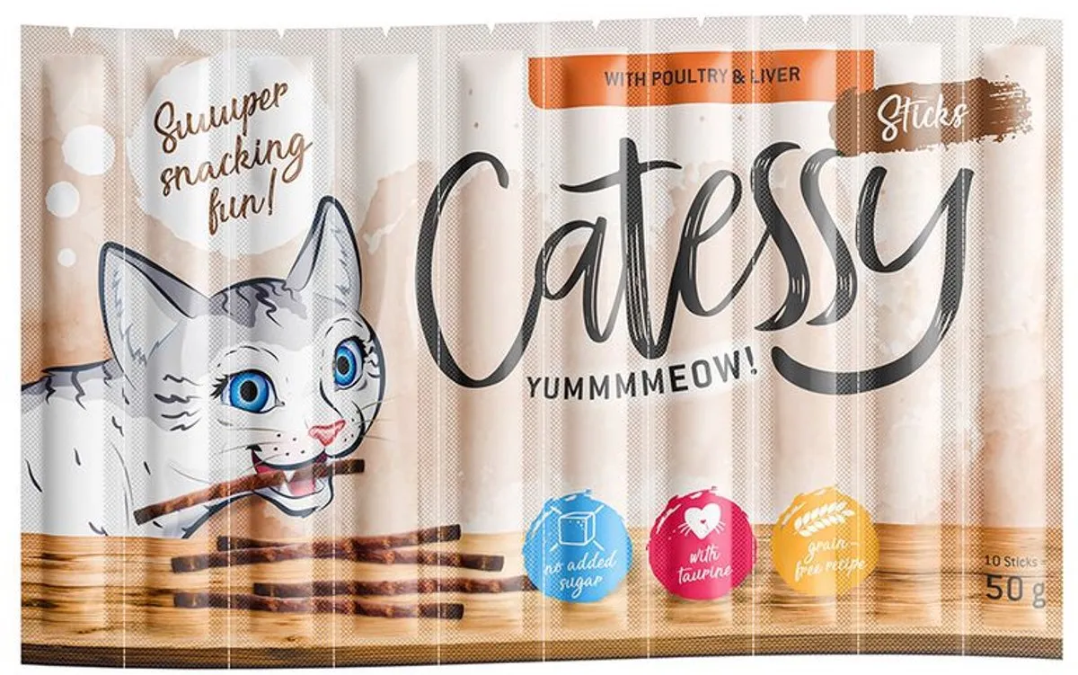 Carocroc 3-Mix 7kg met Catessy Stick 5g - 2 Stuks