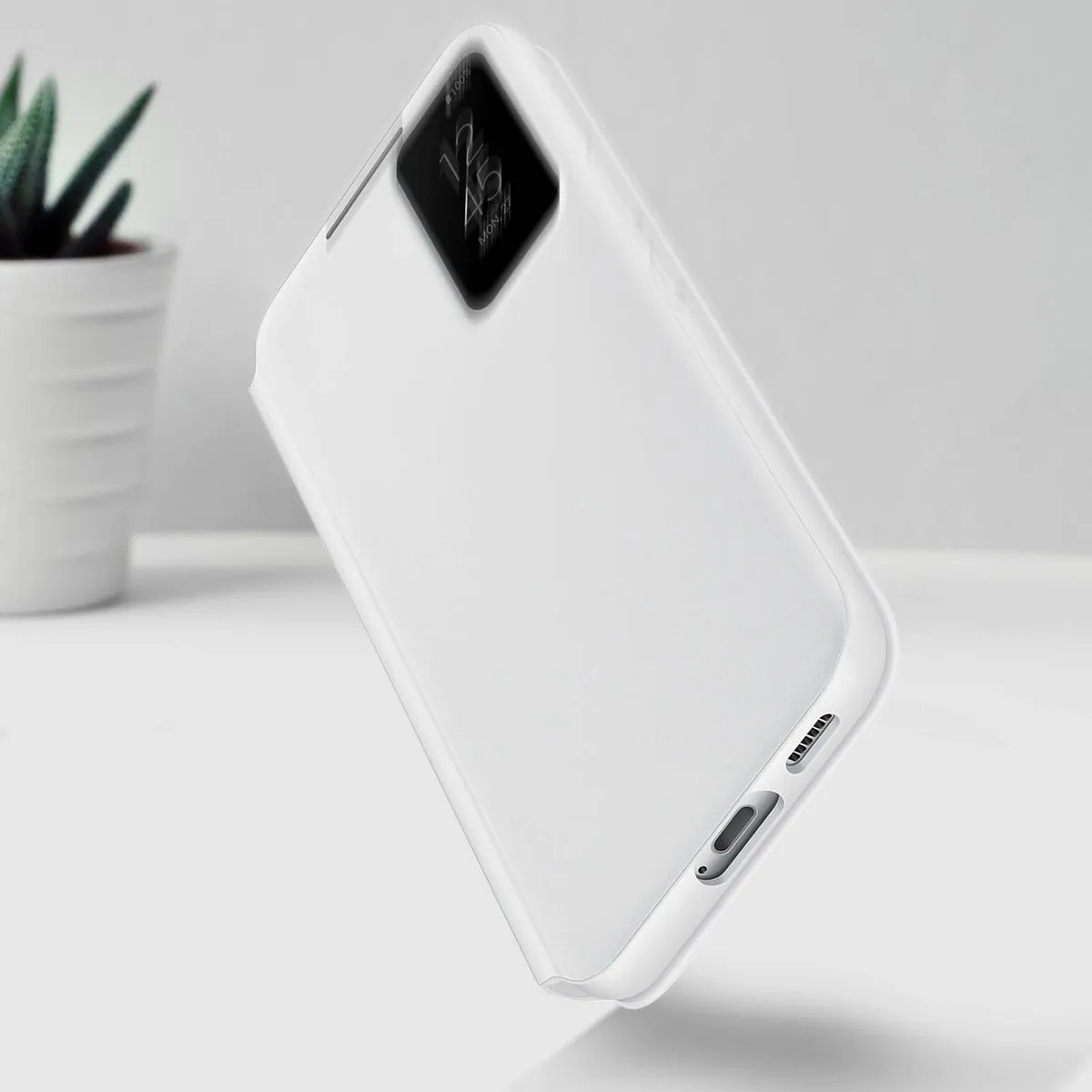 Samsung Clear View Cover EF-ZS901CWEGEE - Galaxy S22 - Wit