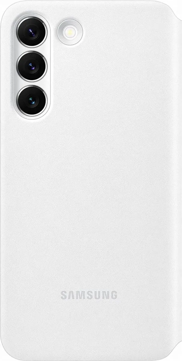 Samsung Clear View Cover EF-ZS901CWEGEE - Galaxy S22 - Wit
