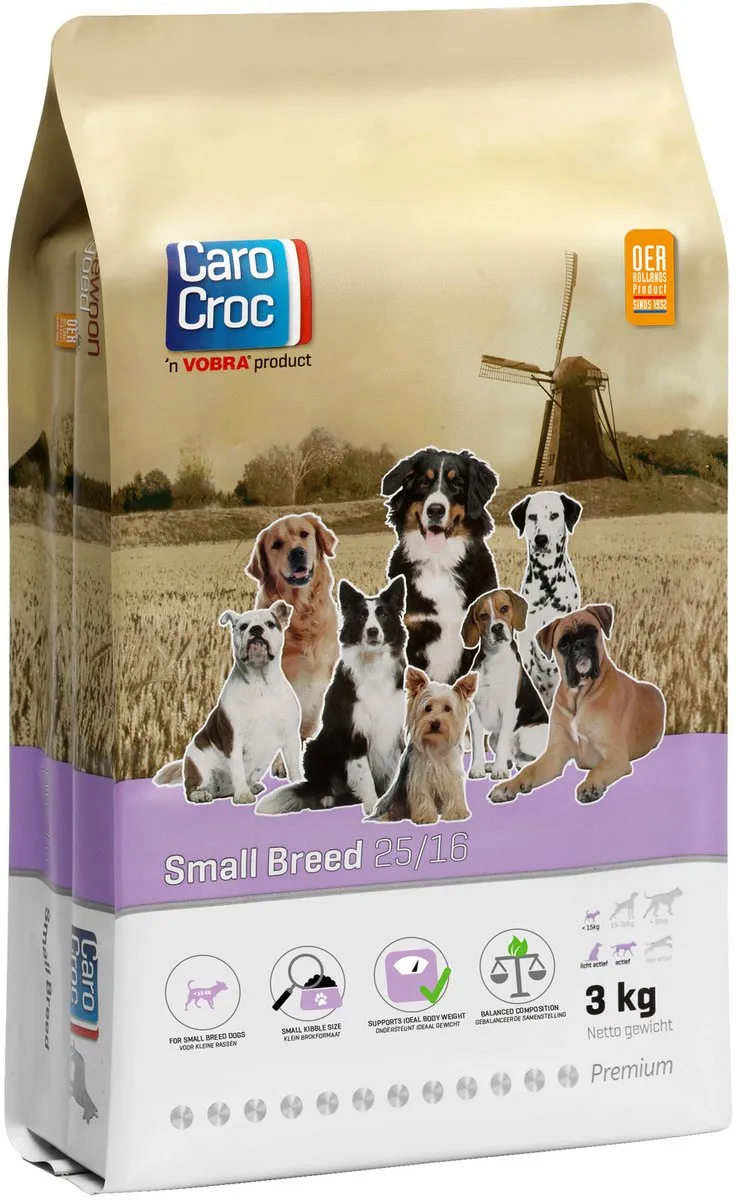 Carocroc Small Breed Hondenvoer 25/16 - 3 kg