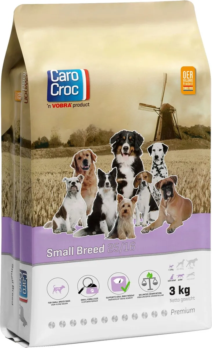 Carocroc Small Breed Hondenvoer 25/16 - 3 kg - afbeelding 6 van 6