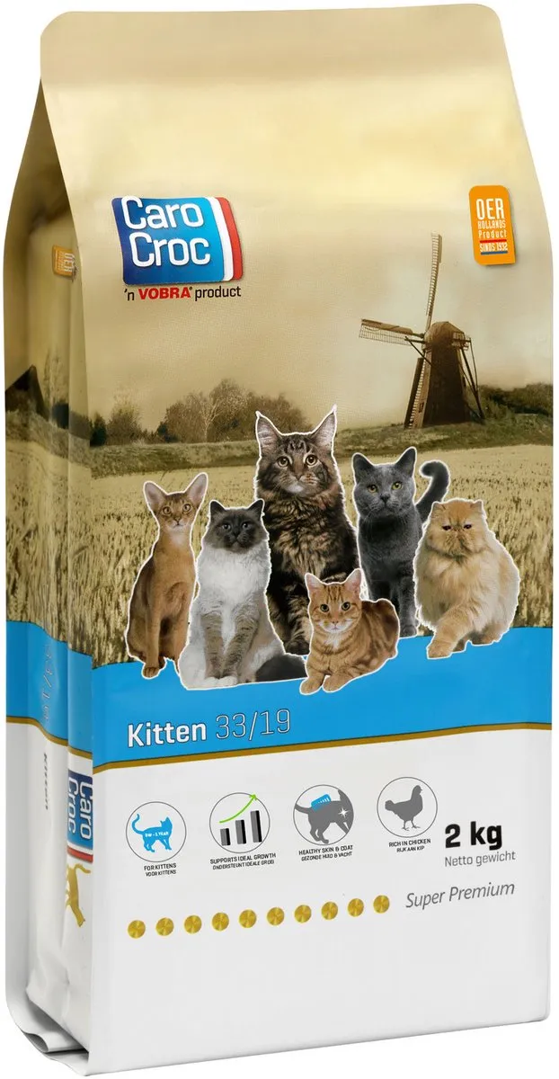 Carocroc Kitten Kip Kattenvoer 2kg