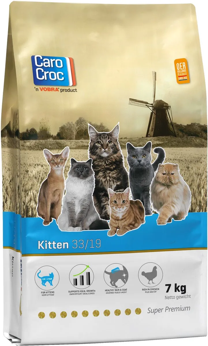 Carocroc Kitten Kip Kattenvoer 2kg