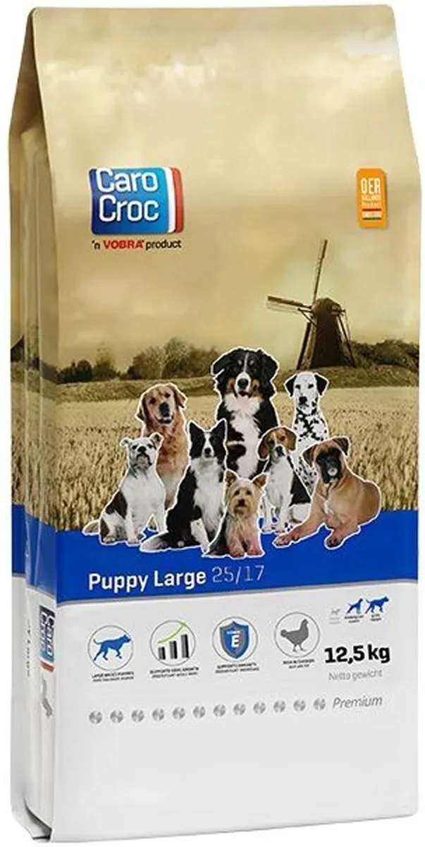 Carocroc Puppy Large Gevogelte & Vlees & Rijst - 3 kg