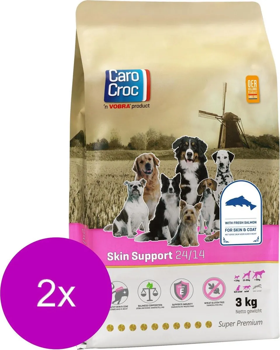 Carocroc Skin Support Hondenvoer 2x3kg