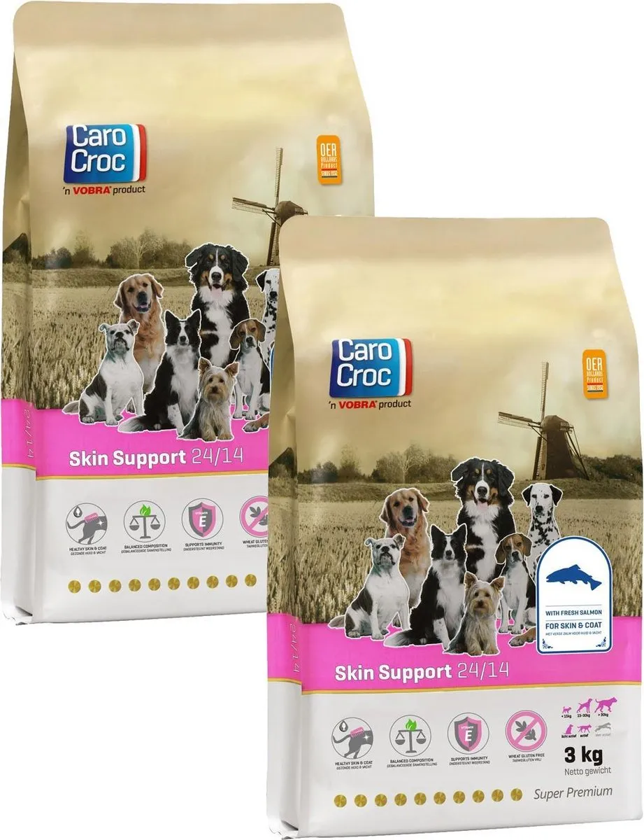 Carocroc Skin Support Hondenvoer 2x3kg