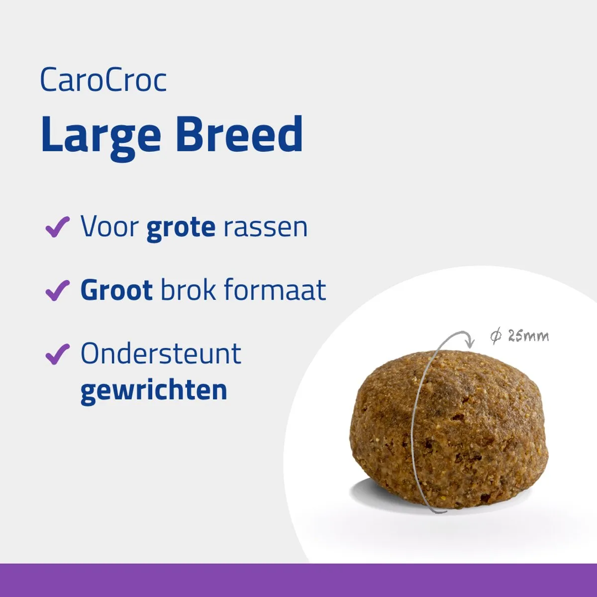 Carocroc Large Breed Hondenvoer Gevogelte & Rijst 12.5kg