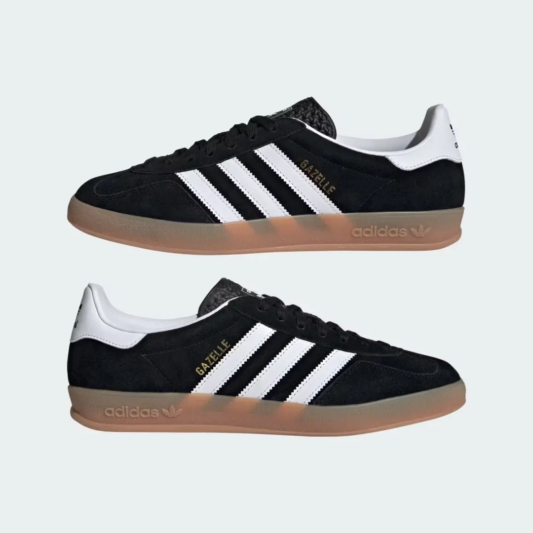 Adidas Gazelle Indoor JI2060 Sneakers - Zwart - afbeelding 4 van 6