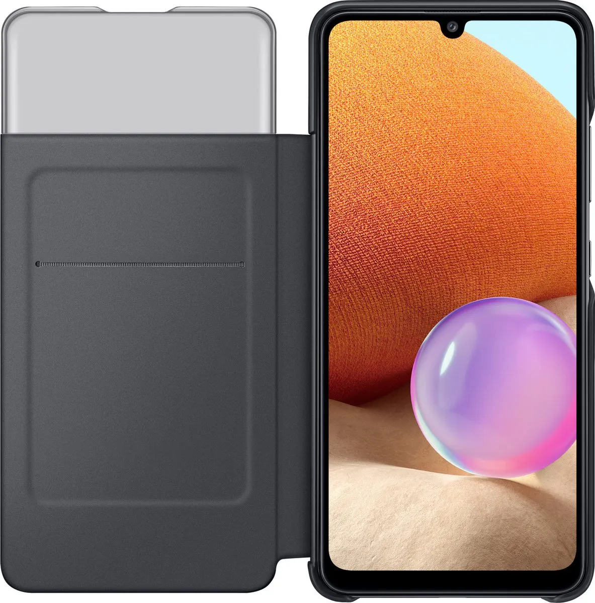 Samsung S-View Wallet Case EF-EA325PBEGEE - Galaxy A32 4G - Zwart