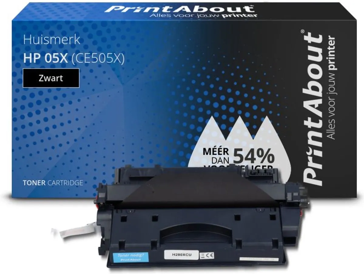 PrintAbout HP 05X CE505X Toner Zwart - 2-pack
