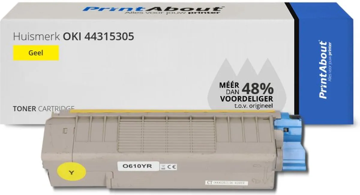 PrintAbout OKI 44315305 Toner Geel - 6.750 Pagina's