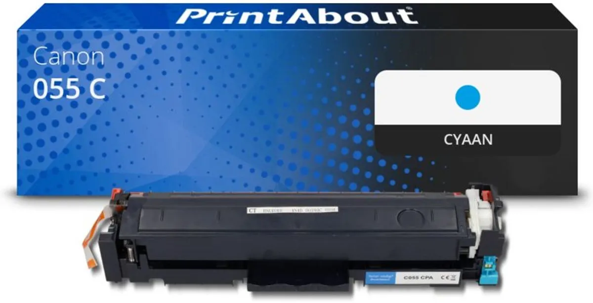 PrintAbout Canon 055 C-PA Toner - Cyaan