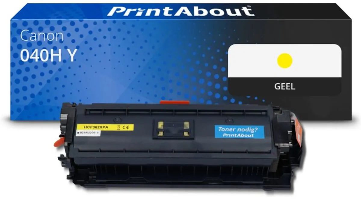PrintAbout Canon 040H Y-PA Toner Geel