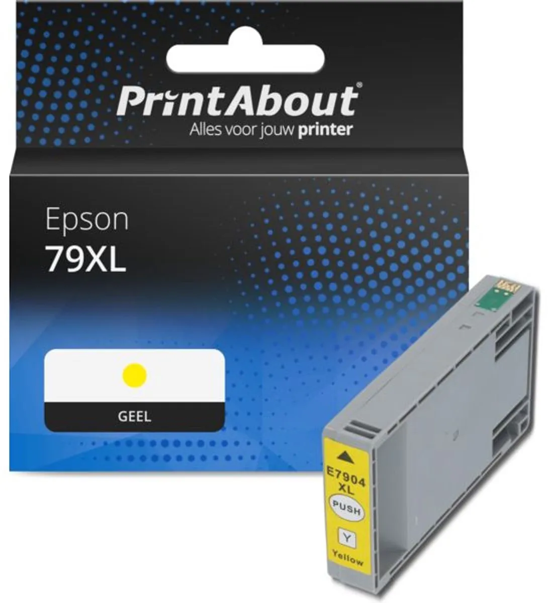 PrintAbout Inktcartridge T79044010 Geel