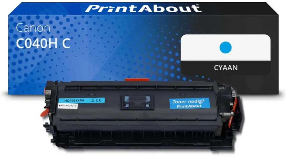 PrintAbout Huismerk C040H C Toner Cyaan - 11.000 Pagina's