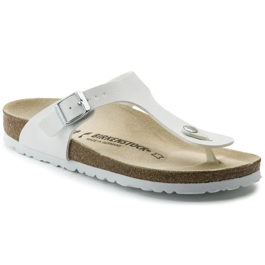 Birkenstock Gizeh Dames Slippers - White  - Maat 38