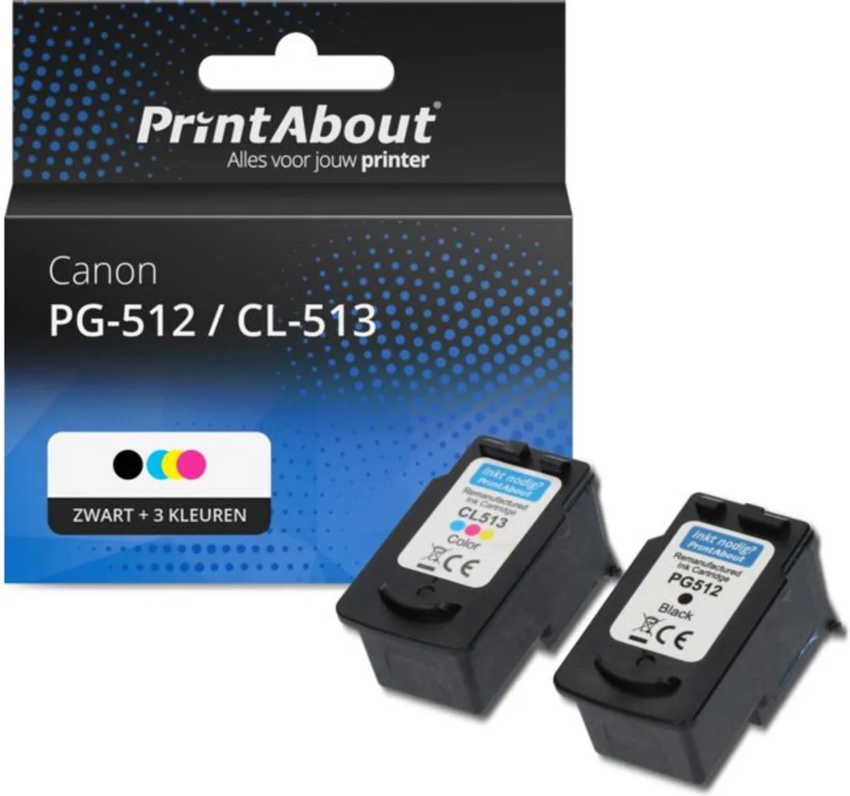 PrintAbout Inktcartridge PG-512/CL-513-PA2
