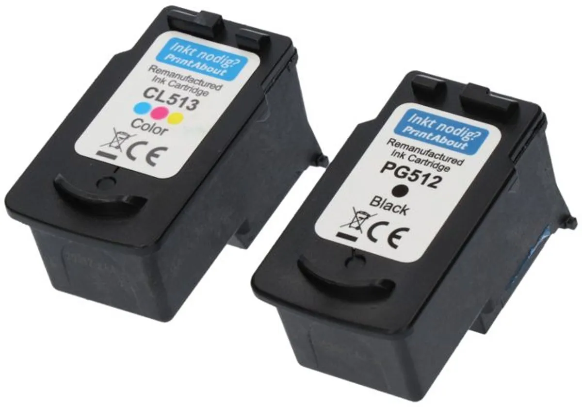 PrintAbout Inktcartridge PG-512/CL-513-PA2 - Zwart + 3 Kleuren - XL