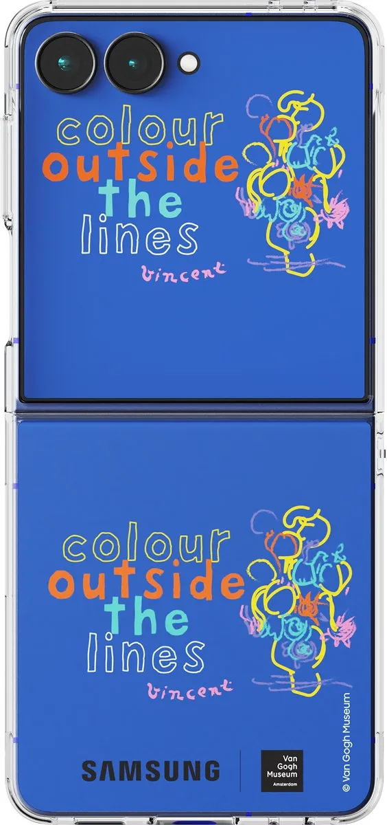 Samsung Galaxy Z Flip7 Flipsuit Card met Hoes - Blauw