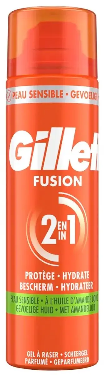 Gillette Fusion 2-in-1 Scheergel Gevoelige Huid 200ml