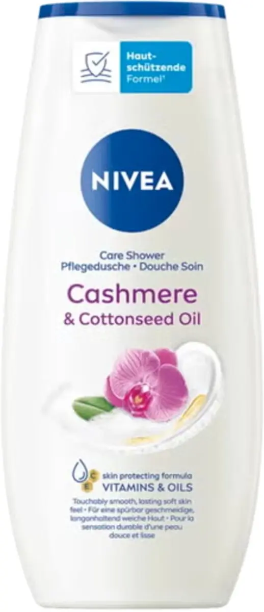 NIVEA Douchecrème Cashmere & Cotton Seed Oil 250ml - 3 Stuks - afbeelding 2 van 2