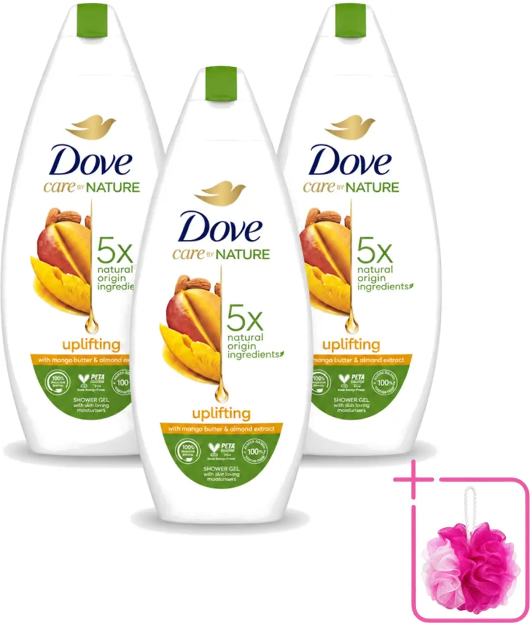 3 x Dove Care By Nature