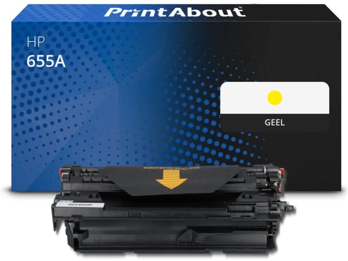 PrintAbout Huismerk HP 655A CF452A Toner Geel