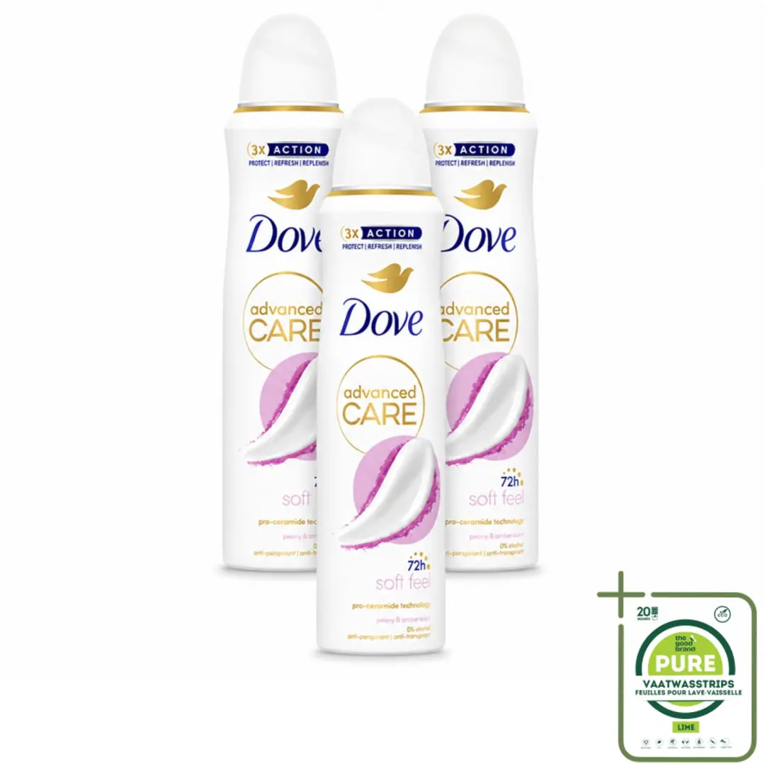 3 x Dove Deodorant Spray