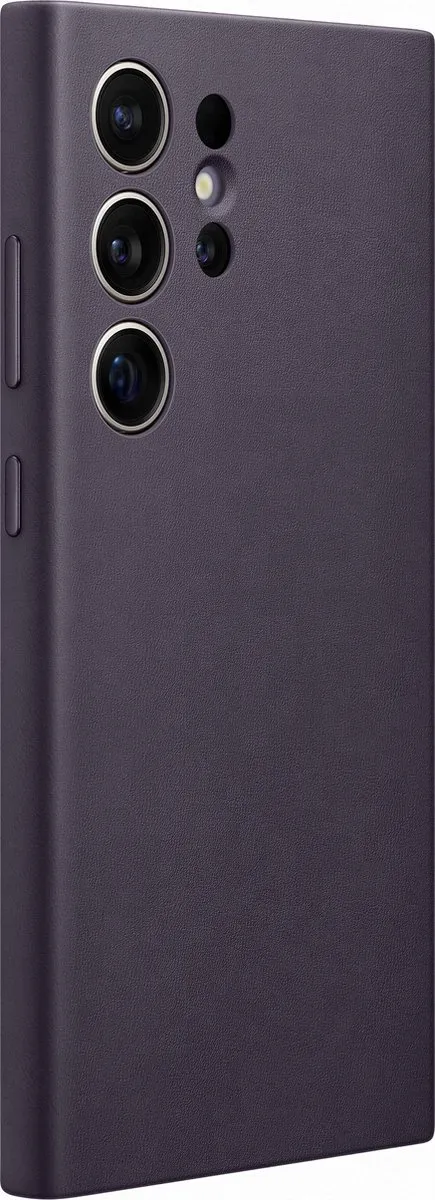Samsung Galaxy S24 Ultra Vegan Leather Hoesje - Dark Violet - GP-FPS928HCAVW