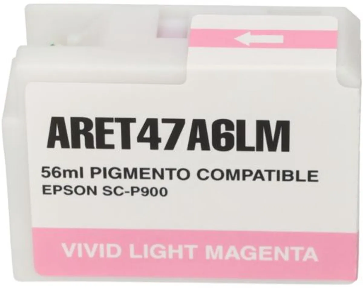 PrintAbout T47A6 Inktcartridge - Vivid Licht Magenta - 50ml