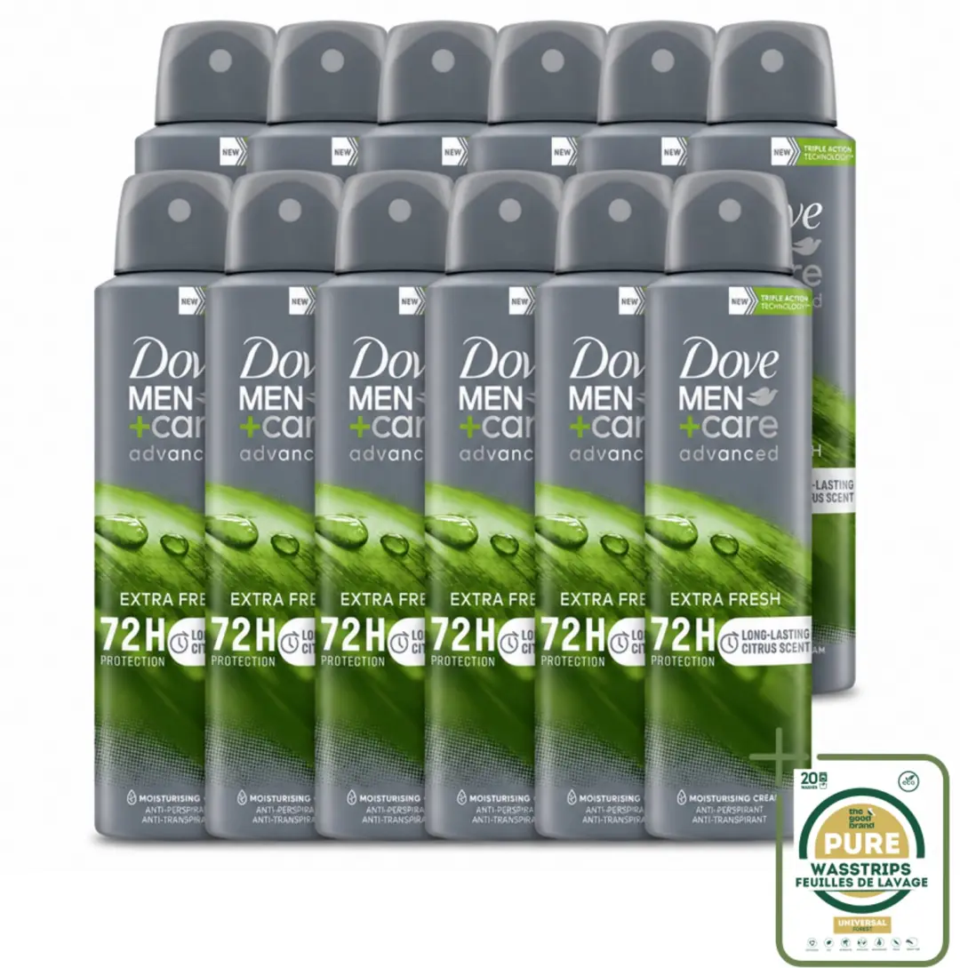 12 x Dove Men+Care Deodorant Spray