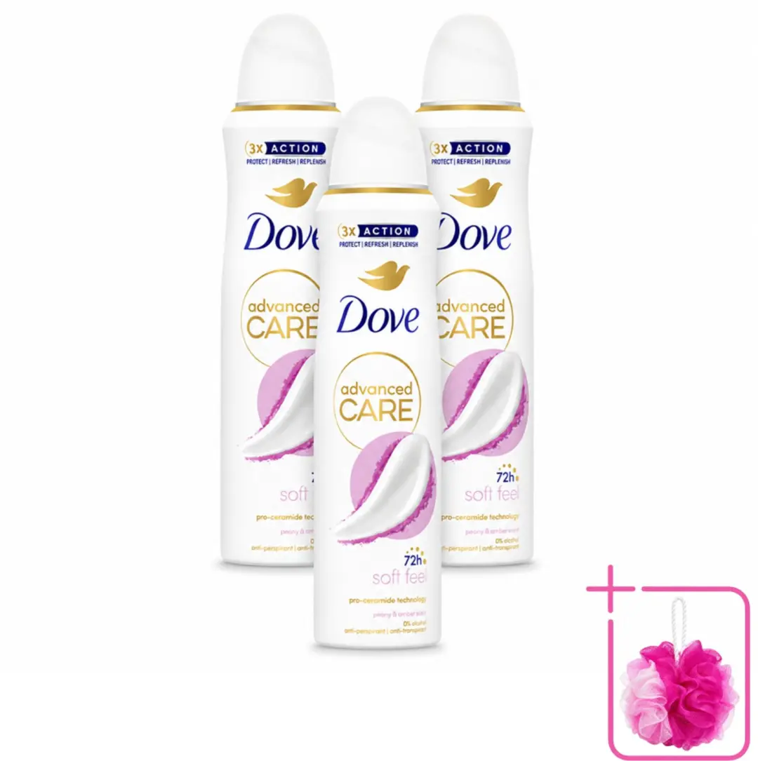 3 x Dove Deodorant Spray