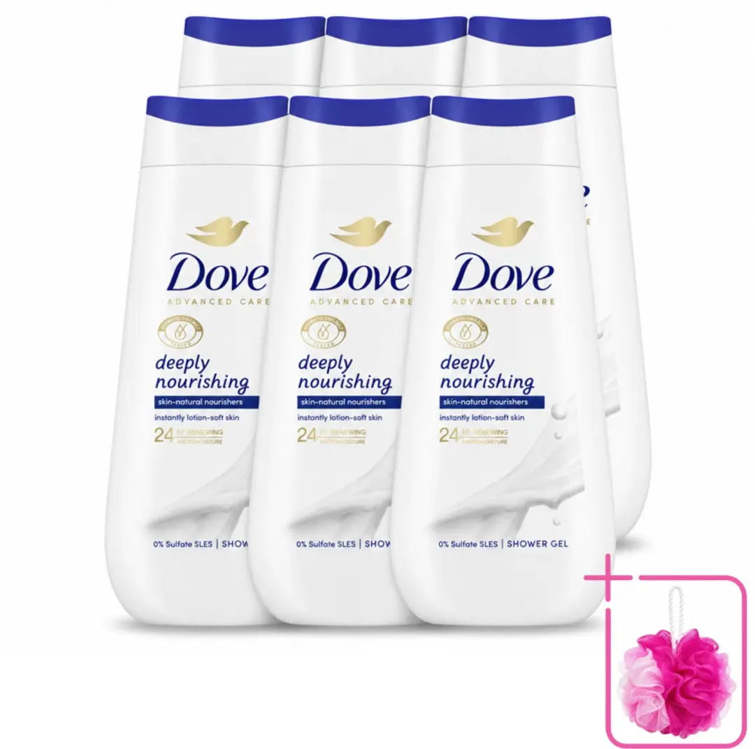 6 x Dove Douchecrème
