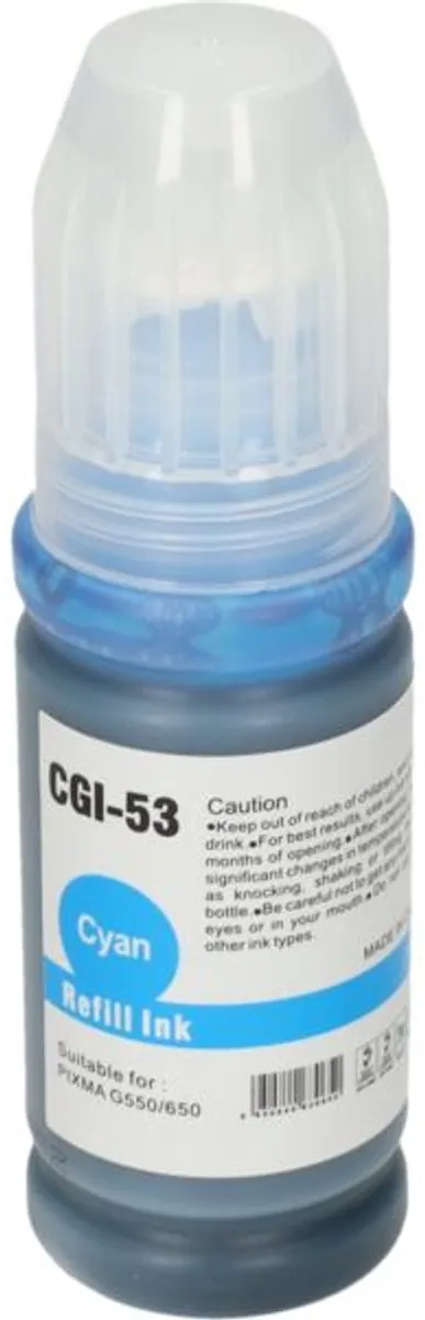 PrintAbout GI-53C Inktcartridge - Cyaan - 70ml