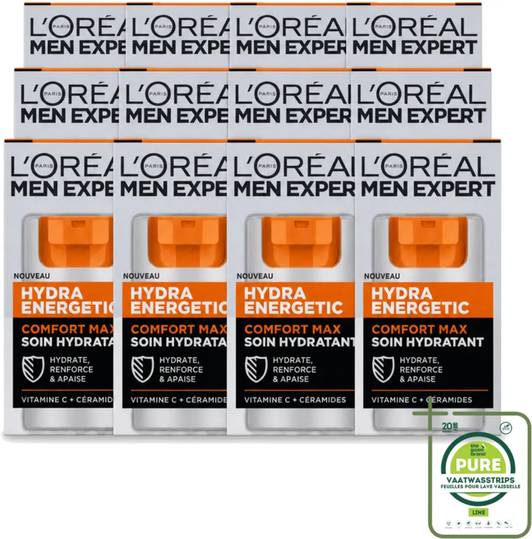 12 x L'Oréal Paris Men Expert Hydra Energetic Comfort Max