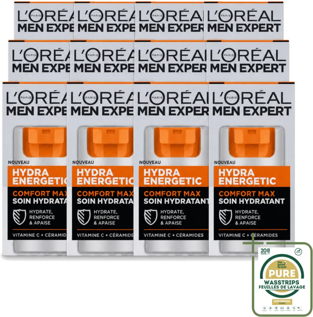 12 x L'Oréal Paris Men Expert Hydra Energetic Comfort Max
