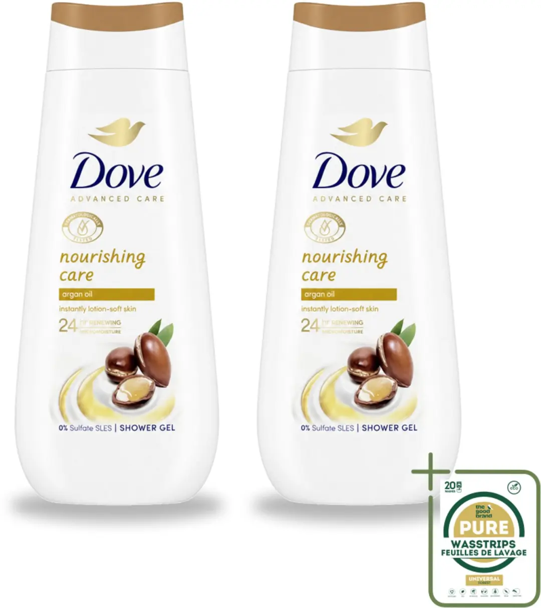2 x Dove Douchecrème