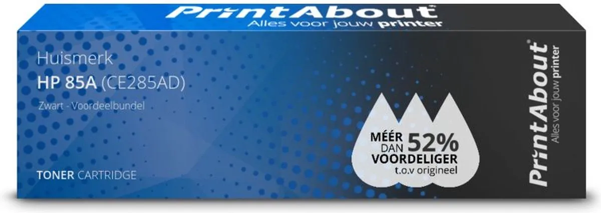 PrintAbout Huismerk CE285AD Toner Zwart - 2 Stuks