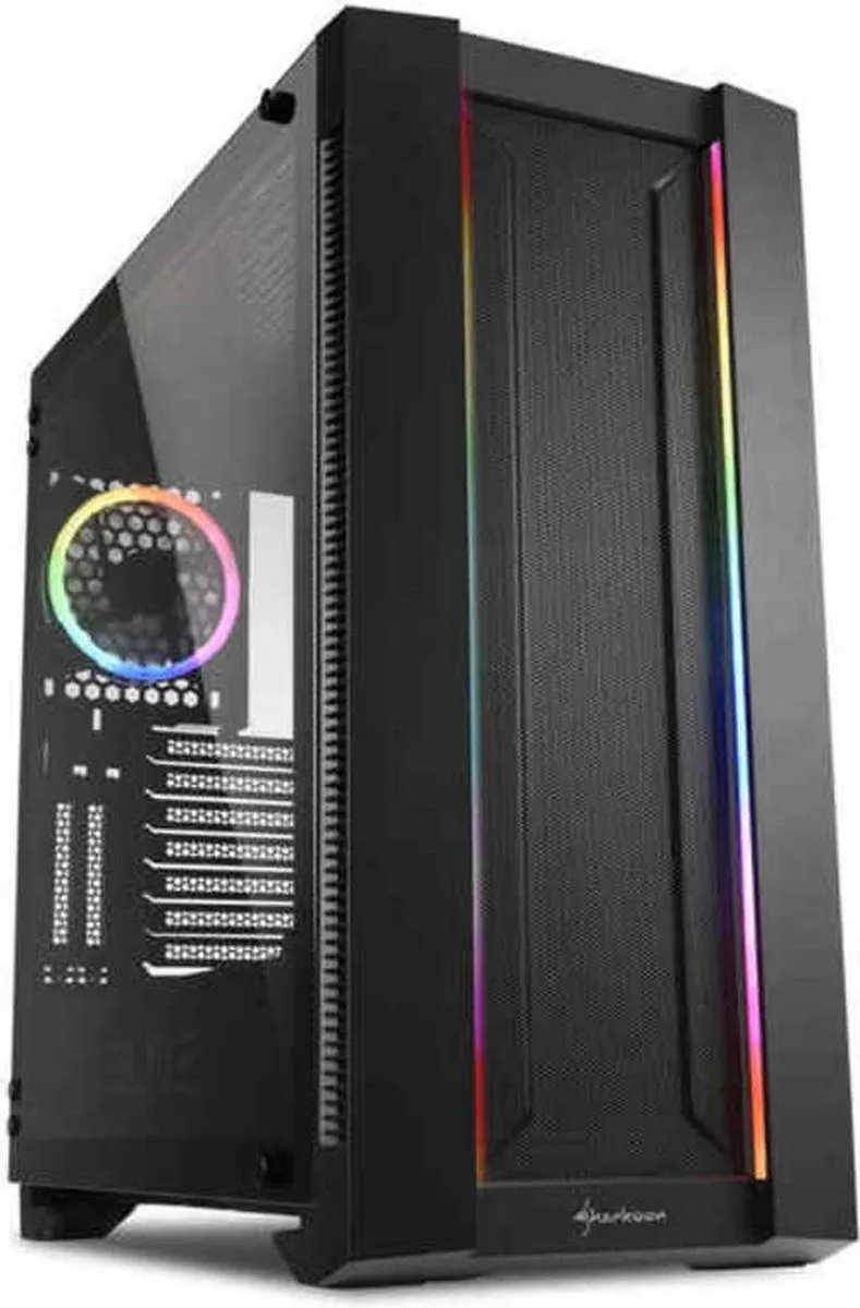 Sharkoon 4044951027156 ATX Semi-tower Behuizing - 7x 2.5" 5x 3.5" - Zwart