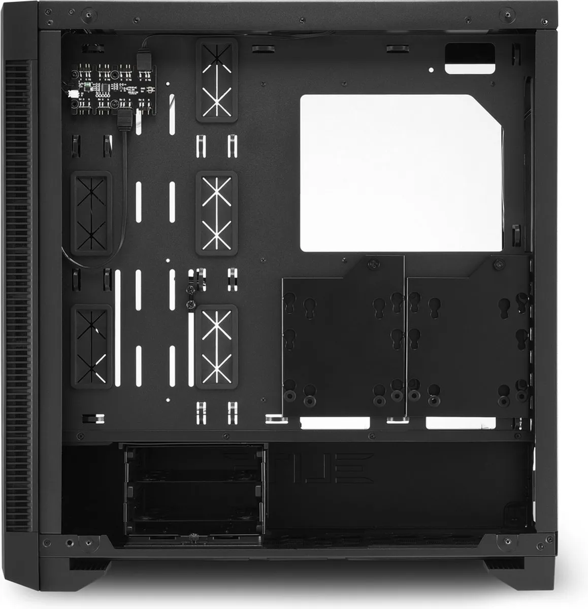 Sharkoon 4044951027156 ATX Semi-tower Behuizing - 7x 2.5" 5x 3.5" - Zwart - afbeelding 6 van 6