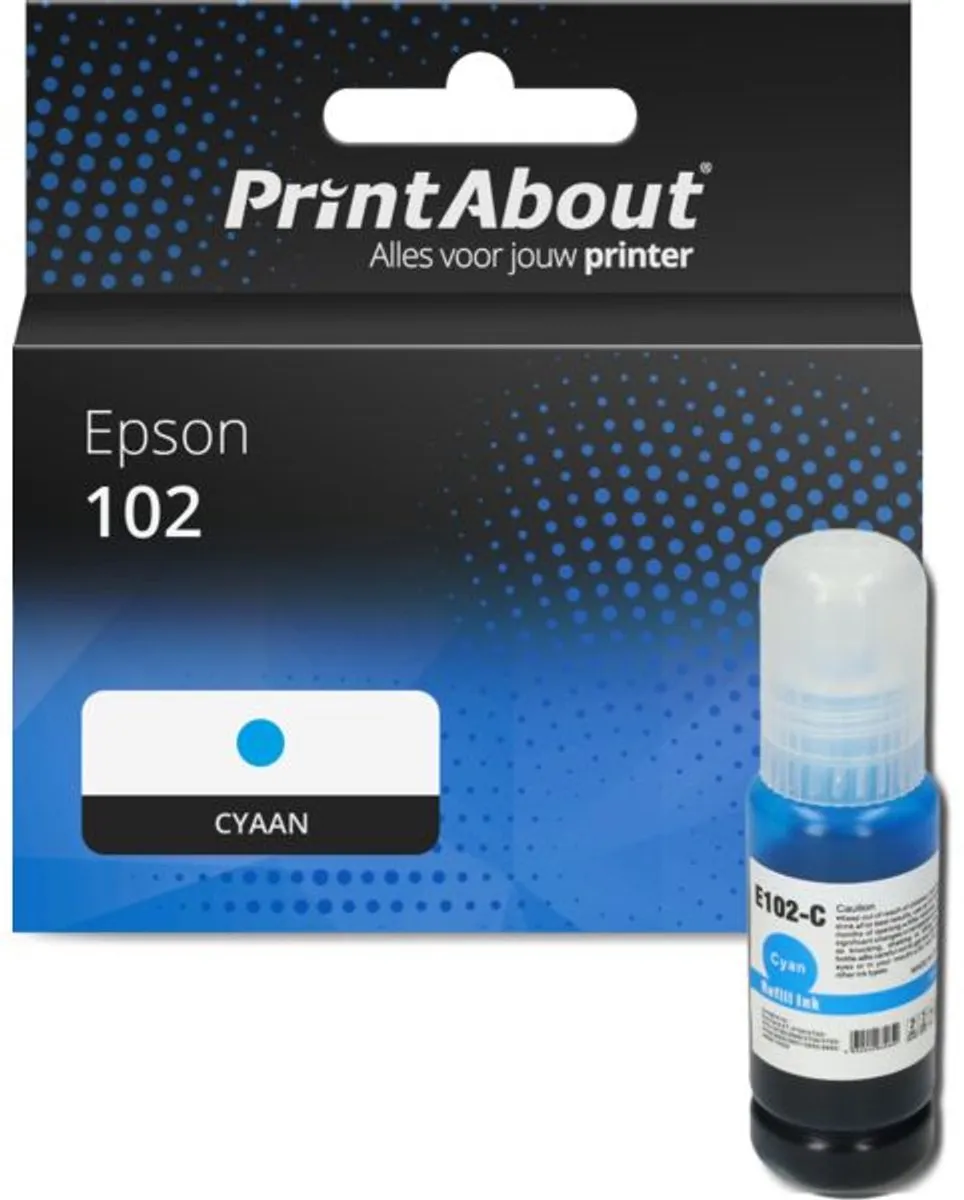 PrintAbout Inktcartridge T03R240 Cyaan