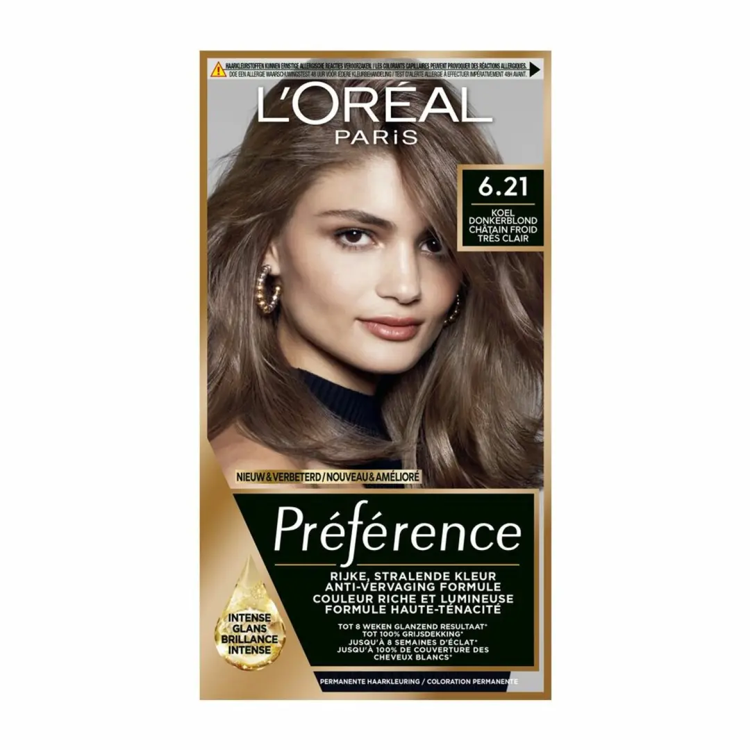 L'Oréal Préférence Permanente Haarkleuring 6.21