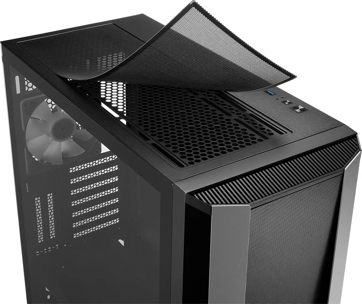Sharkoon TG7M ATX Semi-tower - 4x 2.5" + 2x 3.5" - RGB