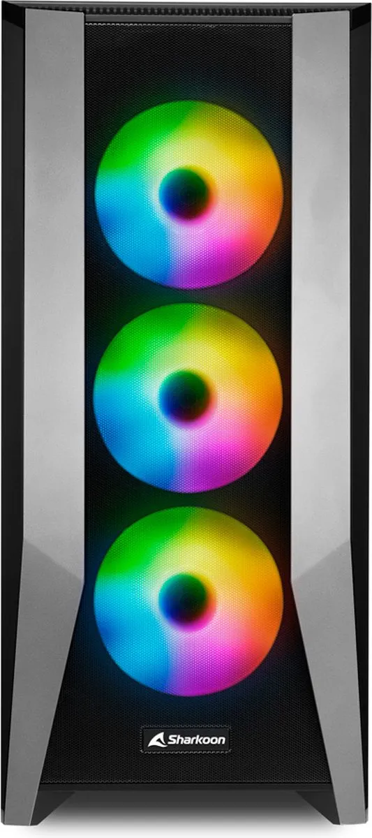 Sharkoon TG7M ATX Semi-tower - 4x 2.5" + 2x 3.5" - RGB